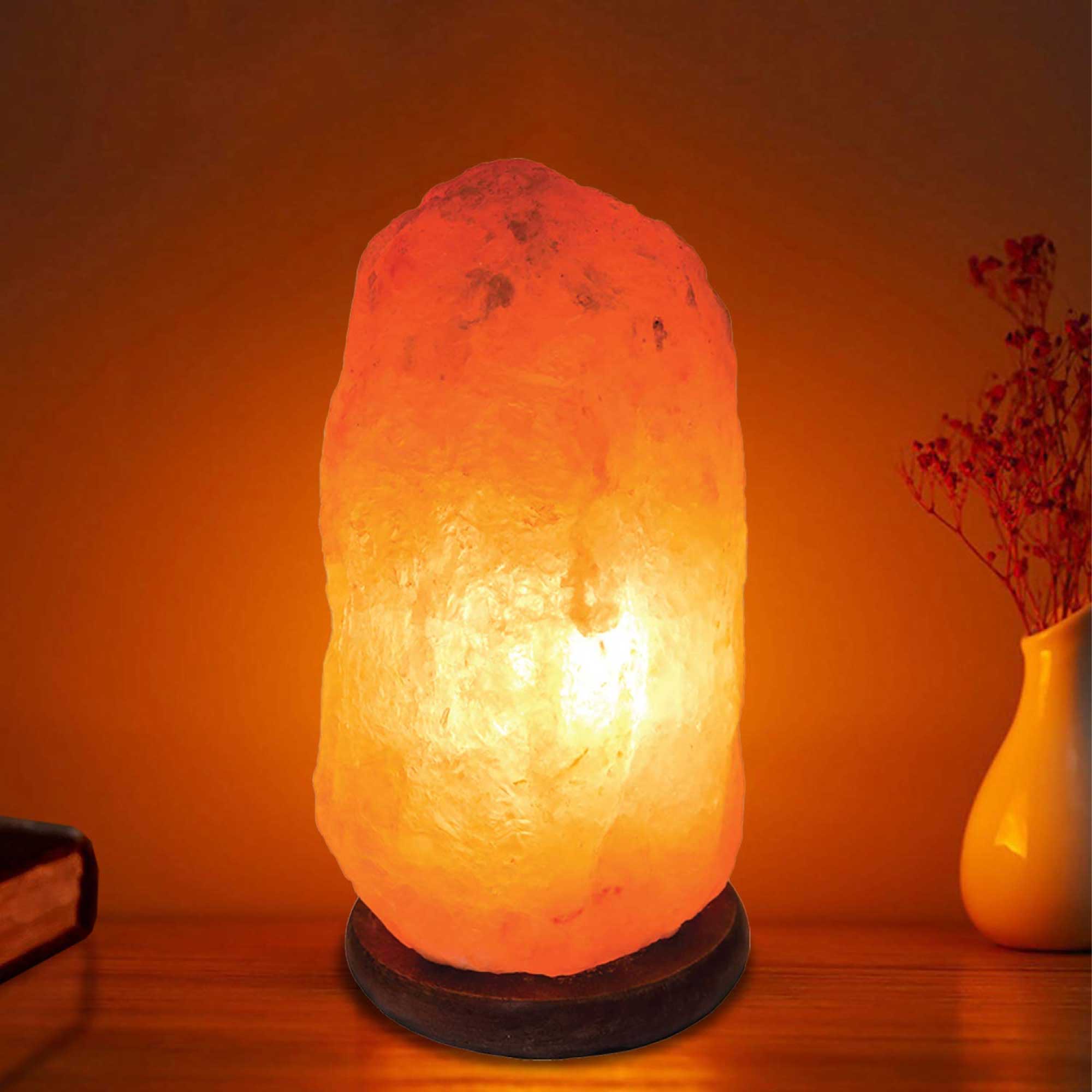 12v 12w 1-2 Kgs Himalayan Pink Salt Lamp Natural Rock Crystal Light Bulb On/off - by Stevie Buoy