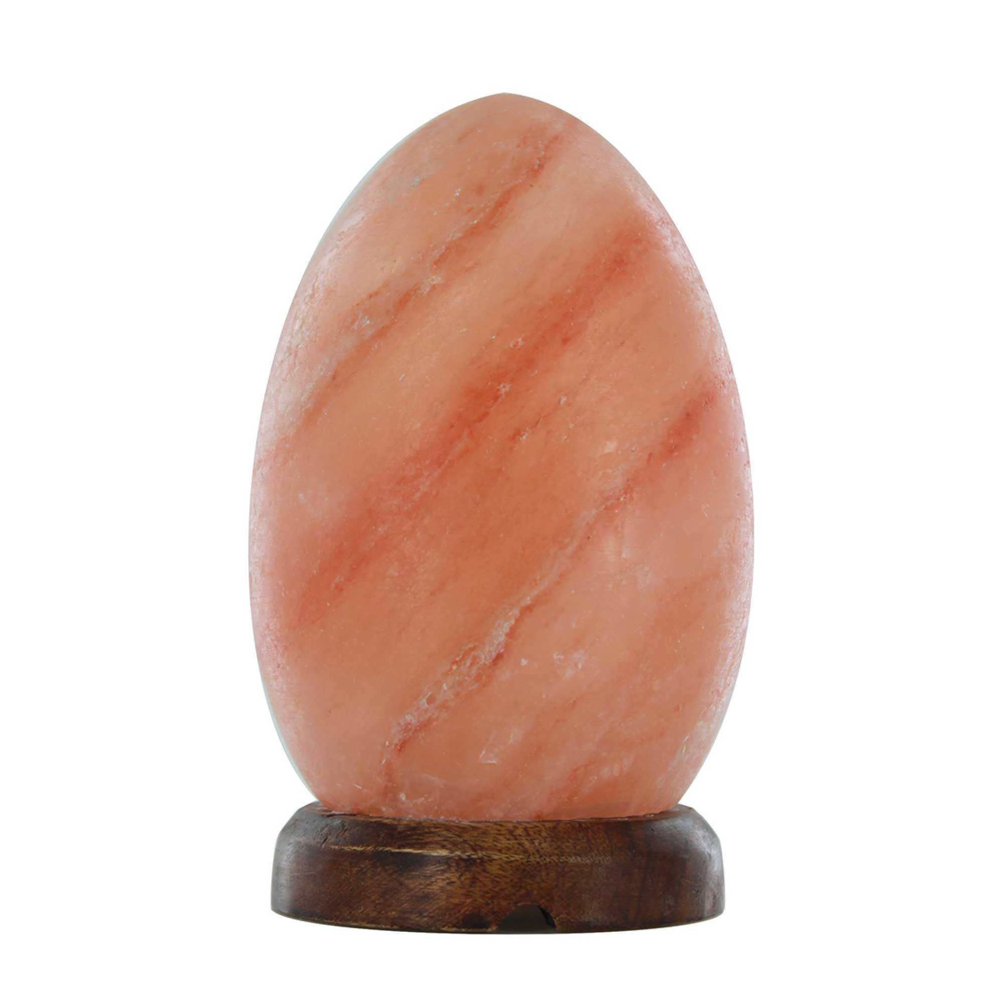 12v 12w Egg Himalayan Pink Salt Lamp Carved Rock Crystal Light Bulb On/off Switch - by Stevie Buoy