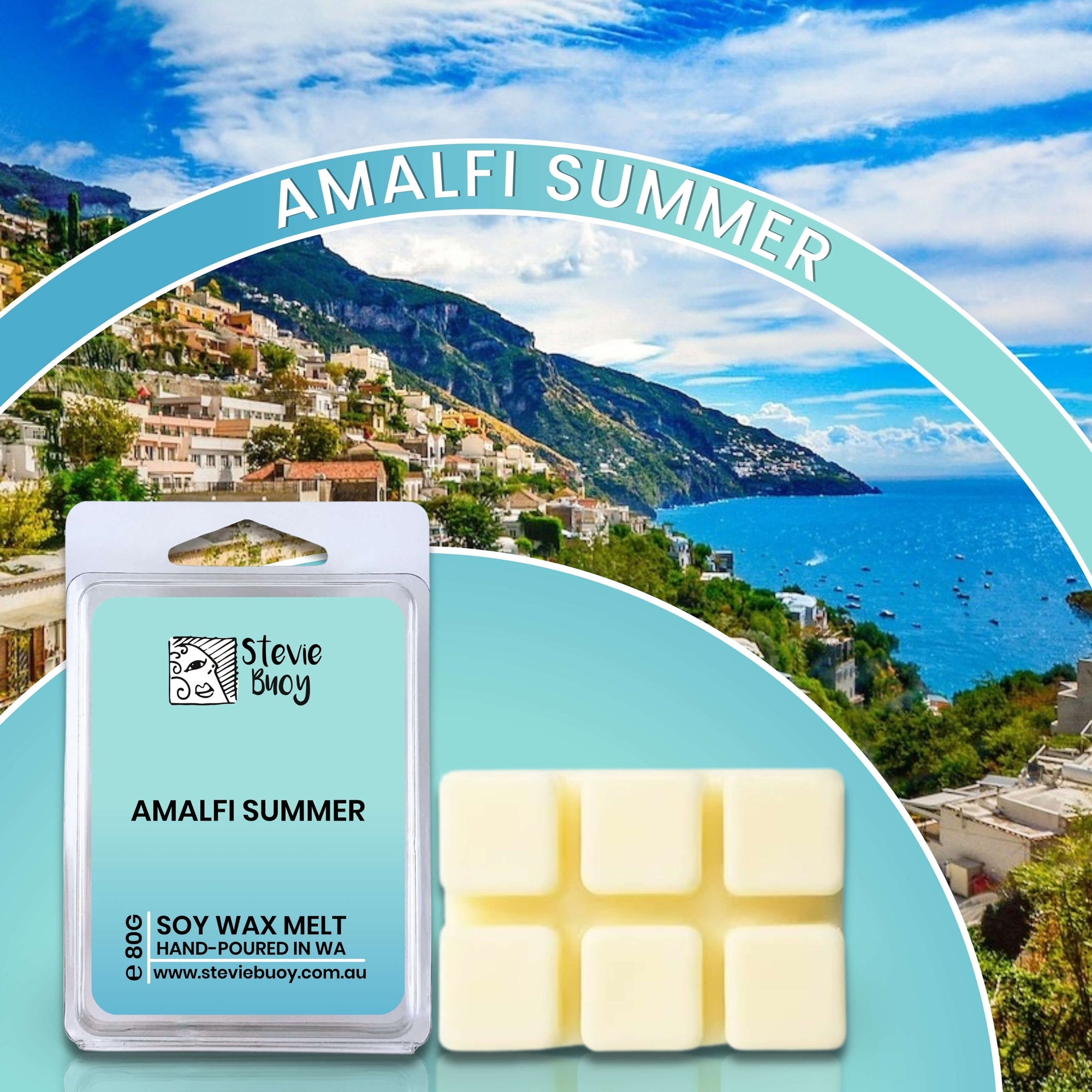 Amalfi Summer Clamshell Wax Melts - by Stevie Buoy