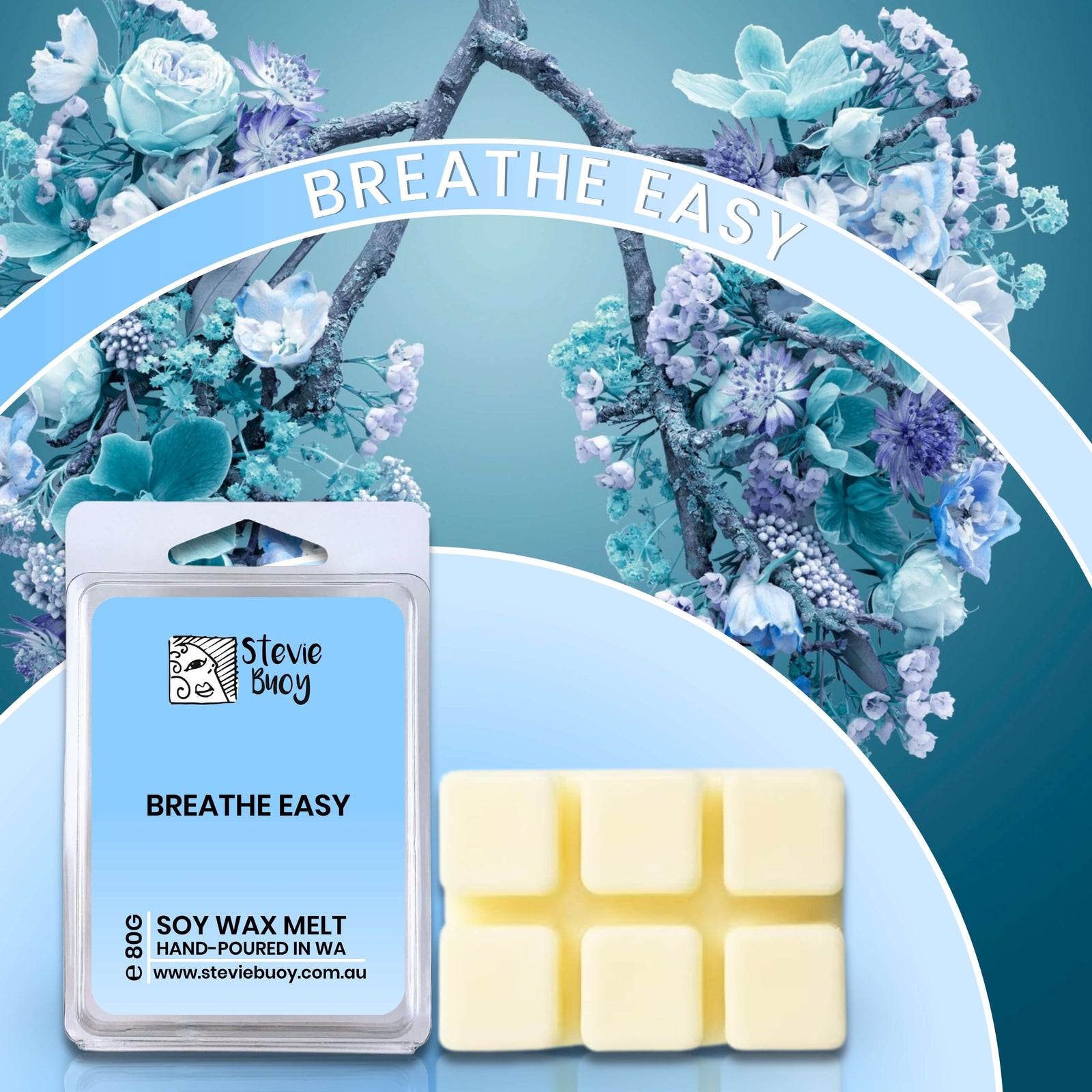 Breathe Easy Clamshell Wax Melts - by Stevie Buoy