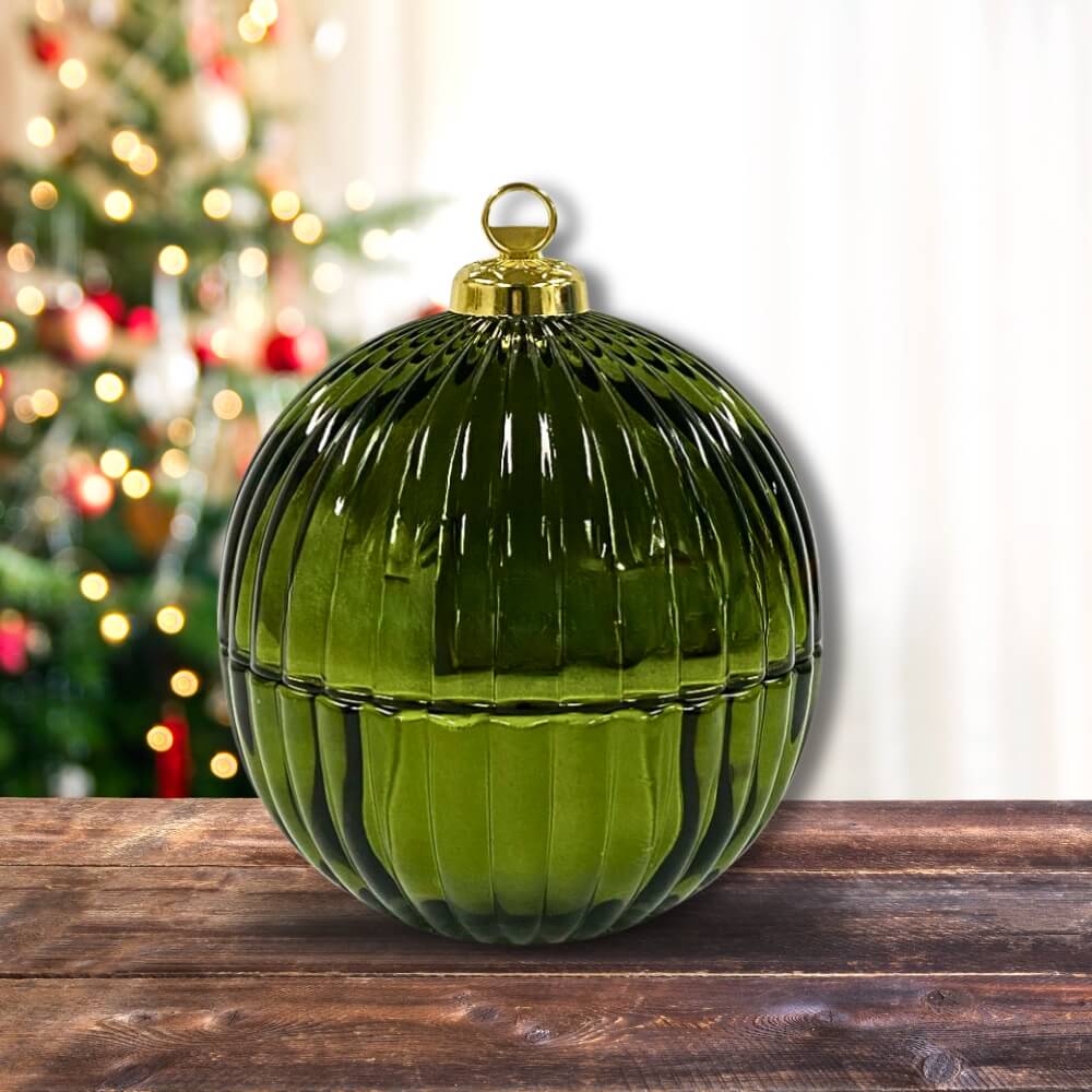 Christmas CocoSoy Candle - Green Bauble