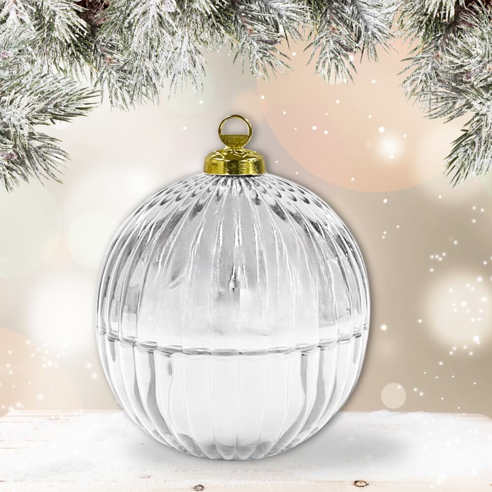 Christmas CocoSoy Candle - Silver Bauble