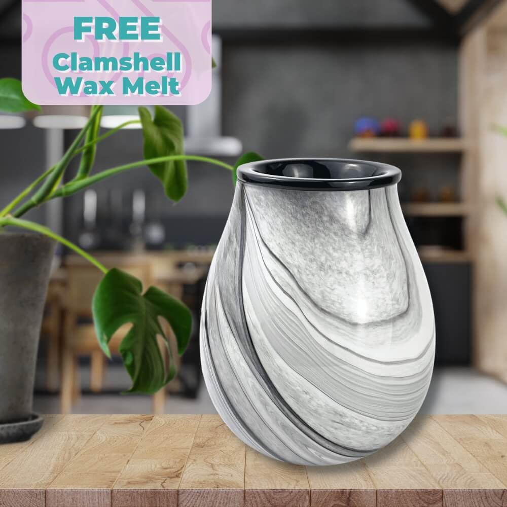Electric Wax Melt Warmer - BLACK MANDALA **4 FREE WAX MELTS