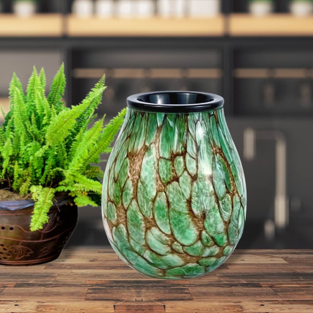 Serpentine Glass Wax Warmer - by Stevie Buoy