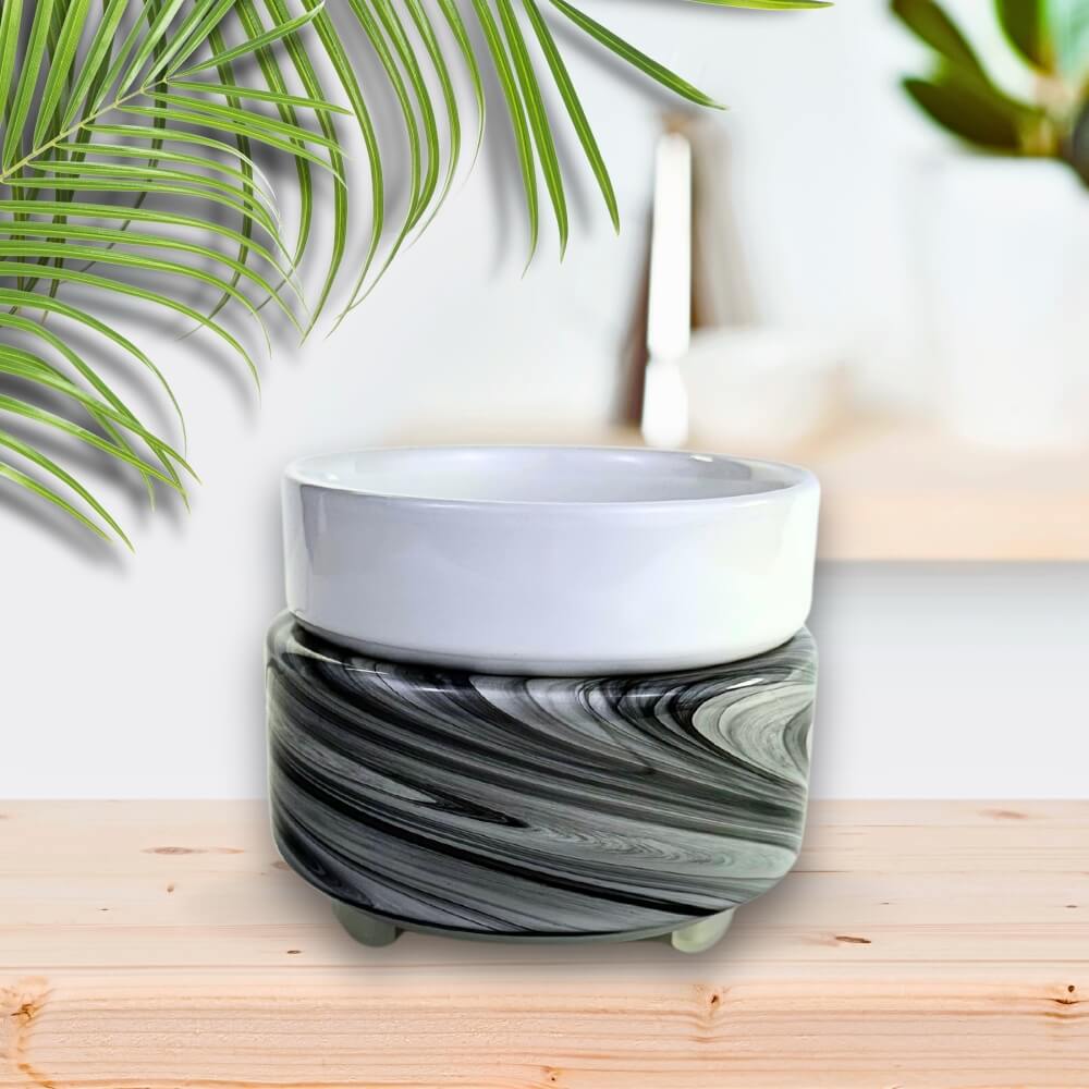 Monochrome Vogue Glass Heat Pad Wax Warmer - by Stevie Buoy