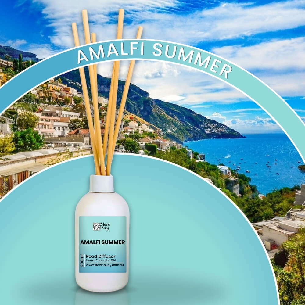 Amalfi Summer Reed Diffuser - 200ml by Stevie Buoy