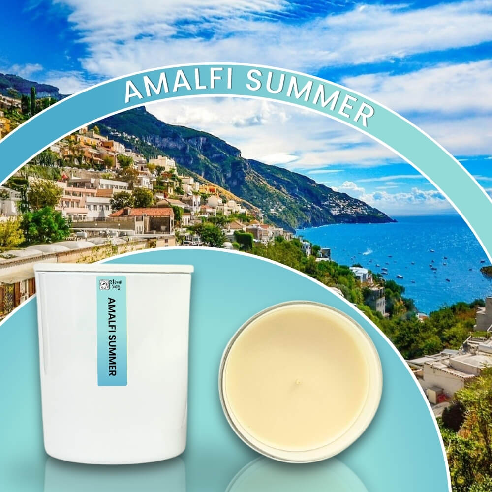 Amalfi Summer Scented Cocosoy Candles - Large by Stevie Buoy