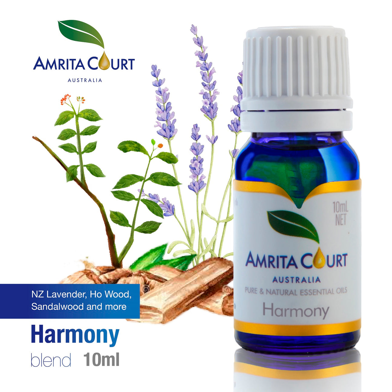 Amrita Court Pure and Essential Oils Harmony 10ml - by Stevie Buoy