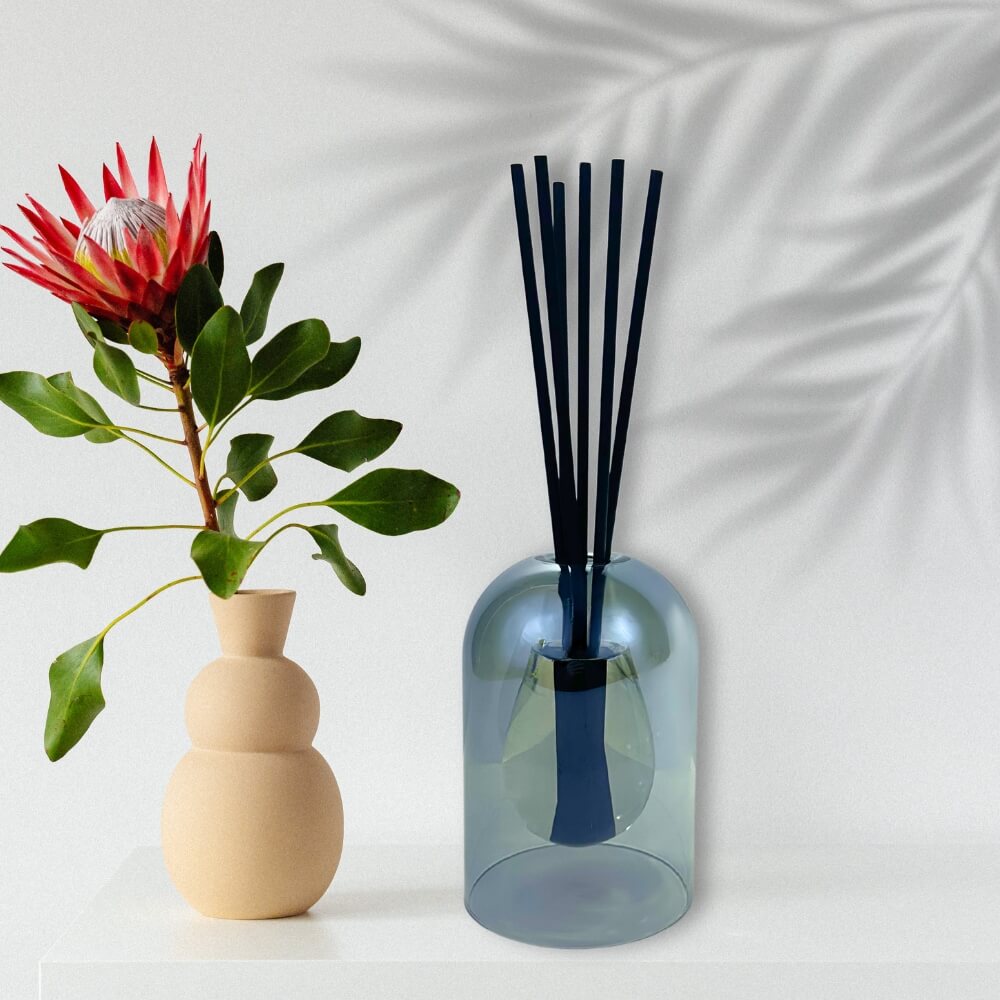 Aqua Glass Reed Diffuser - Grey / 200ml by Stevie Buoy ?? Shop now!!