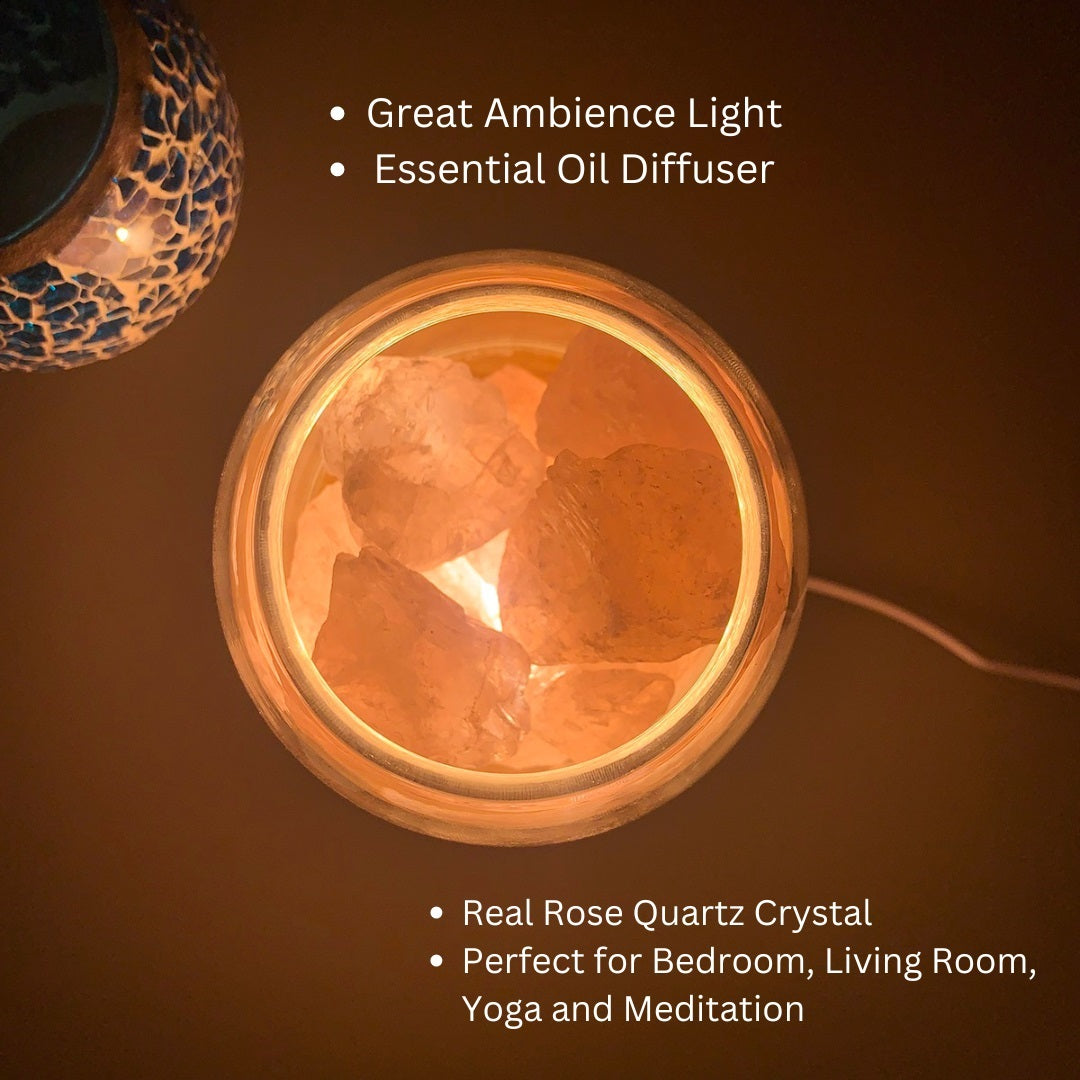 Aurora Crystal Diffuser - Rose Quartz - by Stevie Buoy