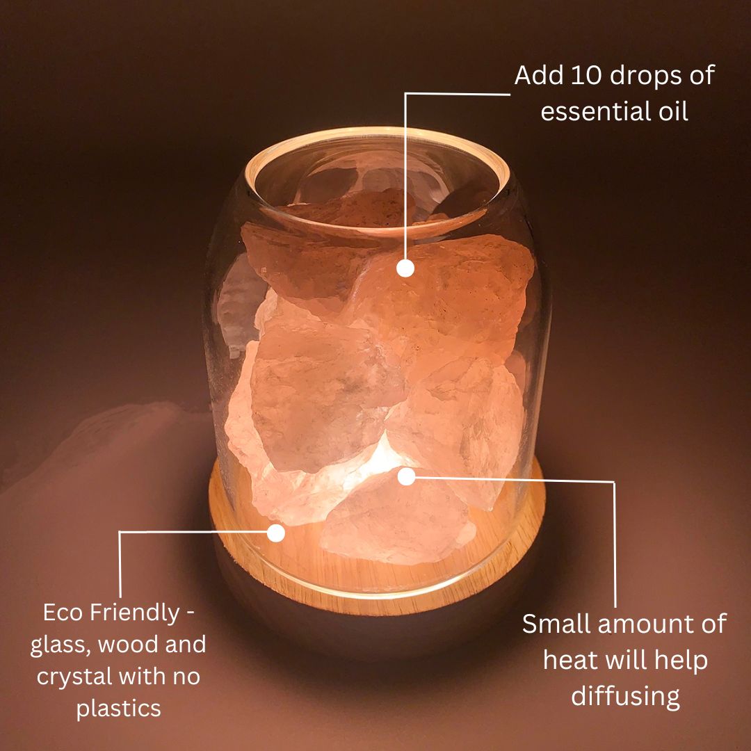 Aurora Crystal Diffuser - Rose Quartz - by Stevie Buoy