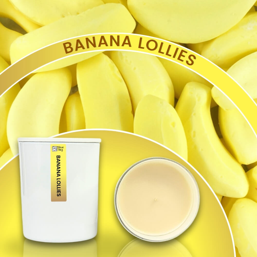 Banana Lollies Scented Cocosoy Candles - Large by Stevie Buoy