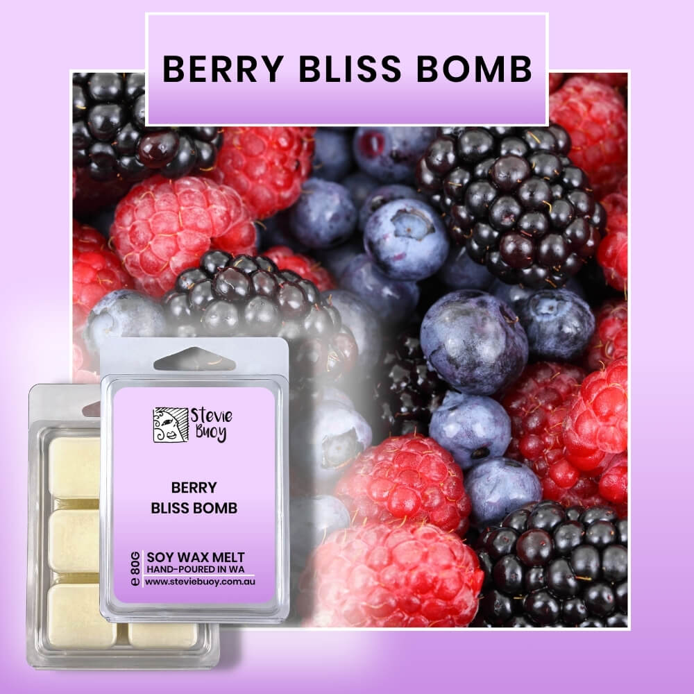 Berry Bliss Bomb Clamshell Wax Melts - by Stevie Buoy