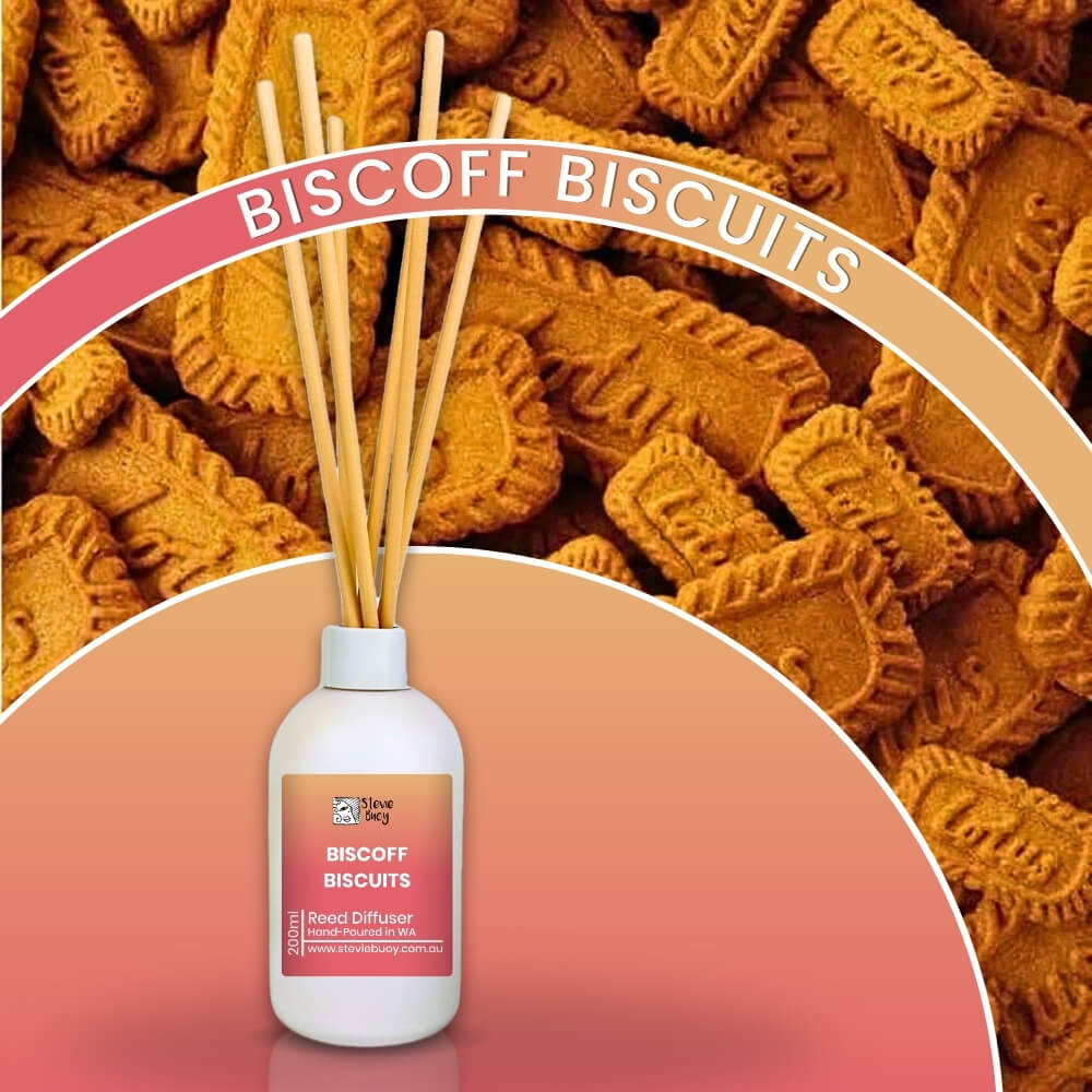 Biscoff Biscuits Reed Diffuser - 200ml by Stevie Buoy