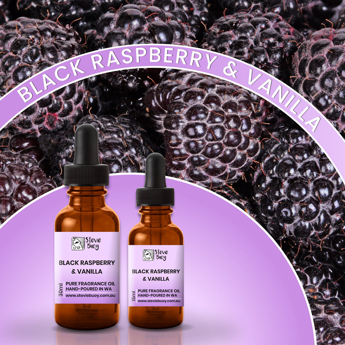 Black Raspberry &amp; Vanilla Fragrance Oil for Aroma Diffusers - by Stevie Buoy