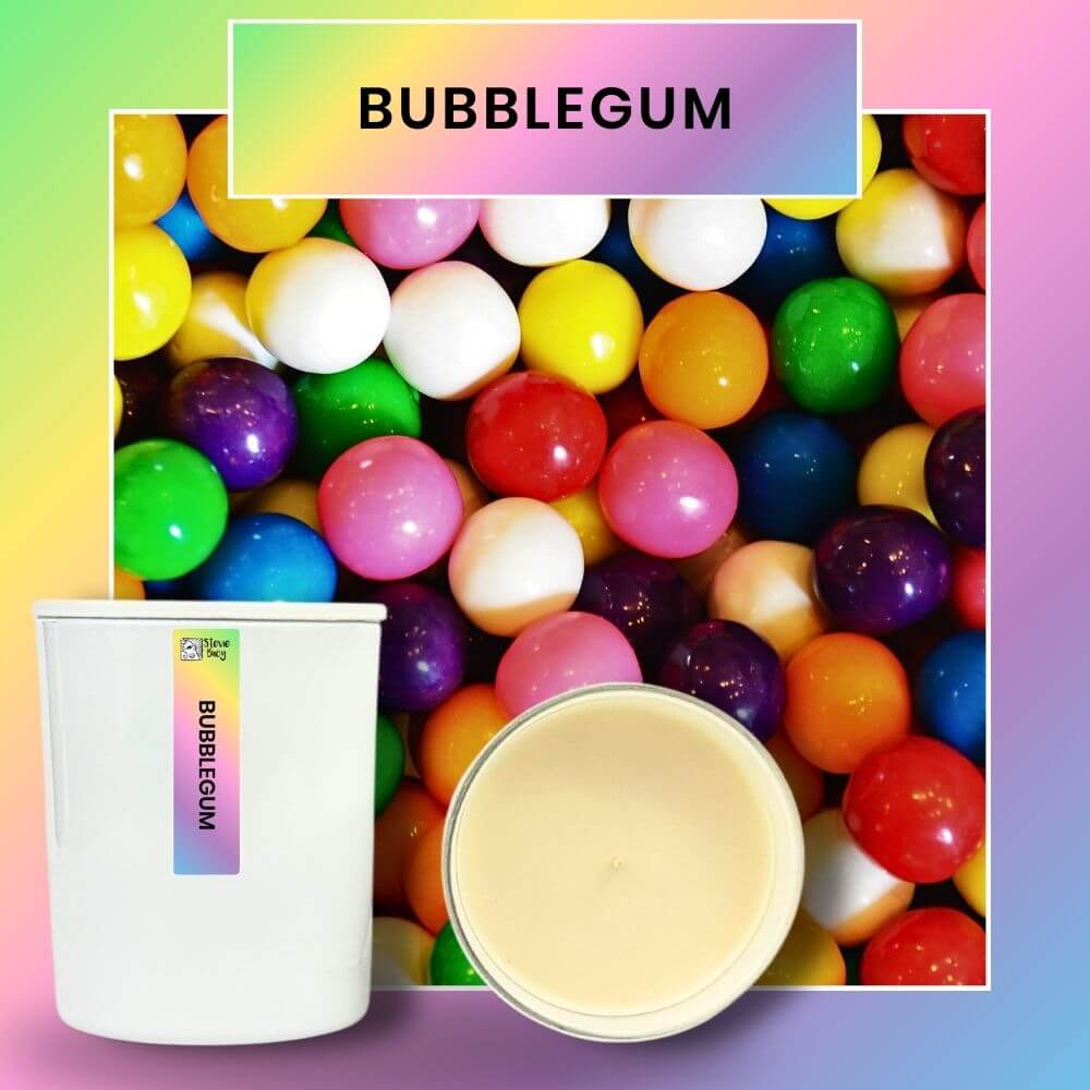 Bubblegum Scented Cocosoy Candles - Large by Stevie Buoy