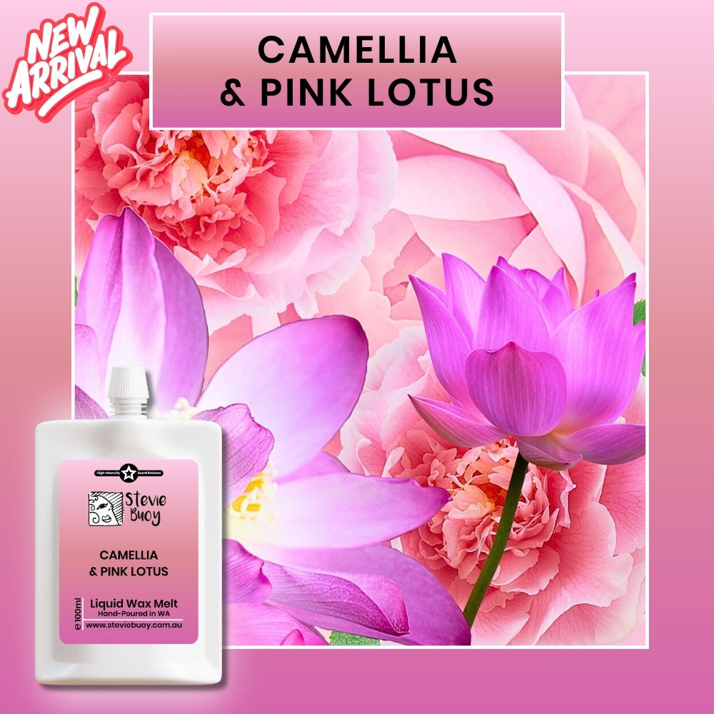 Camellia & Pink Lotus Liquid Wax Melts - by Stevie Buoy