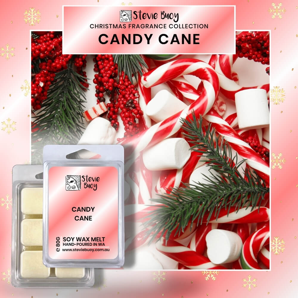 Candy Cane Clamshell Wax Melts - by Stevie Buoy