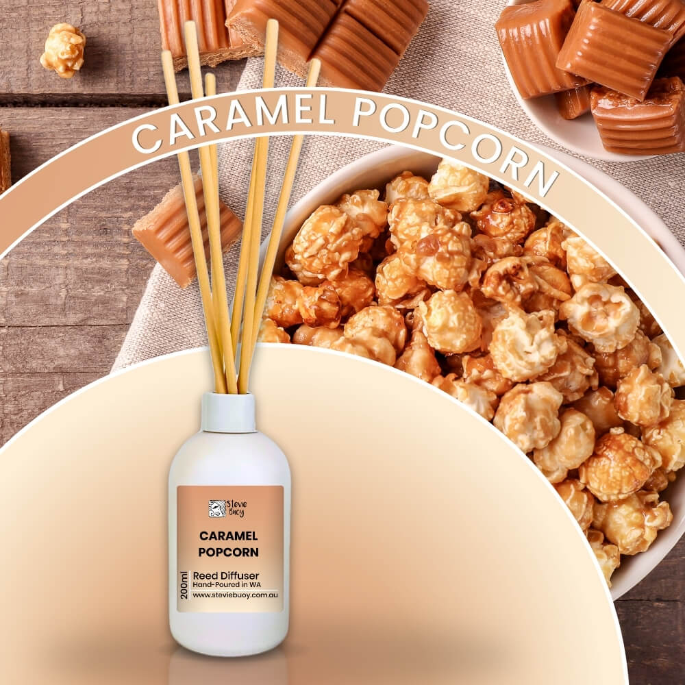 Caramel Popcorn Reed Diffuser - 200ml by Stevie Buoy