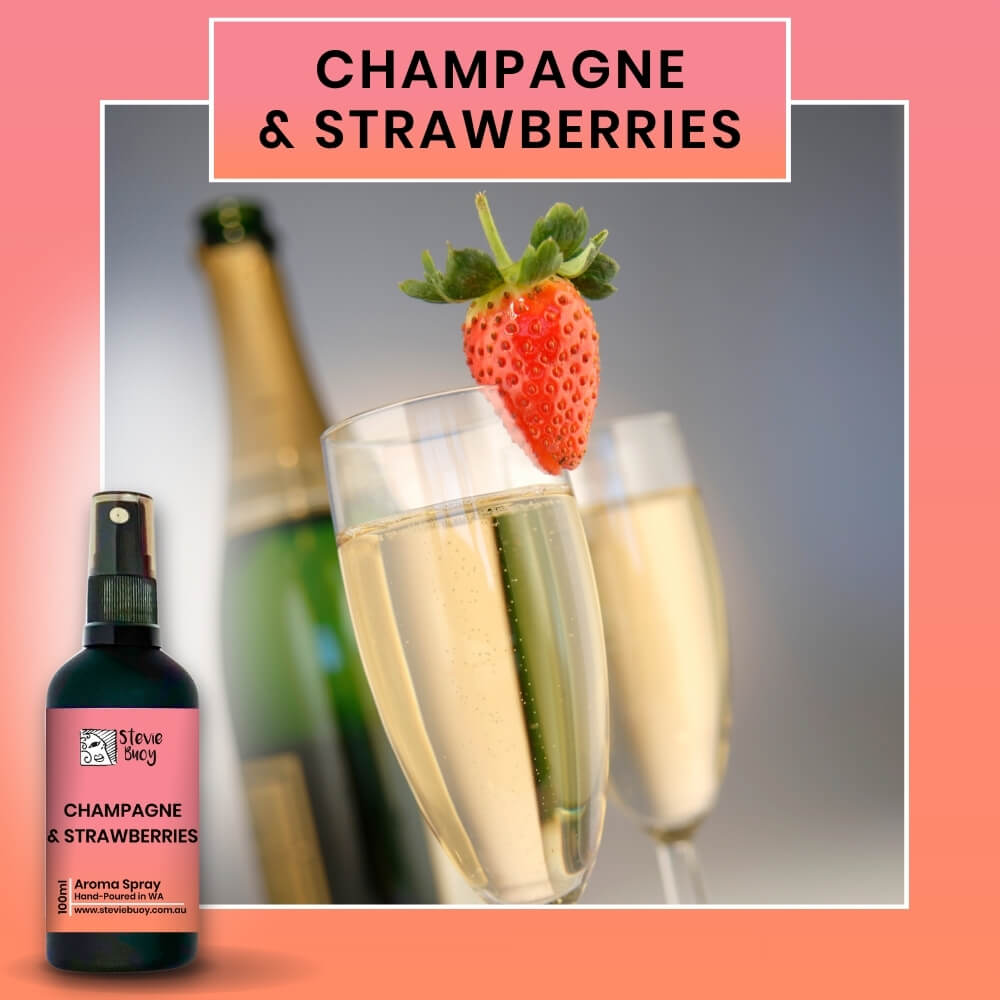 Champagne &amp; Strawberries Aroma Spray - 100ml by Stevie Buoy