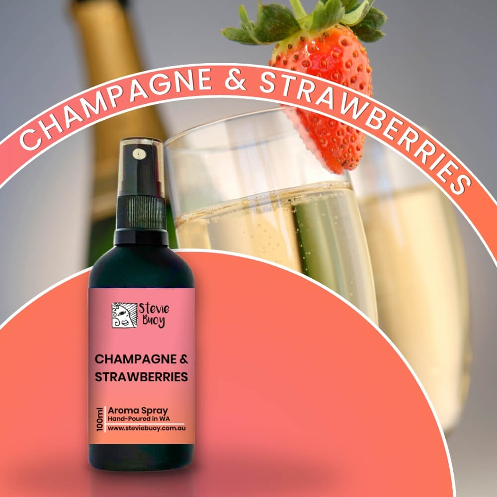 Champagne &amp; Strawberries Aroma Spray - 100ml by Stevie Buoy