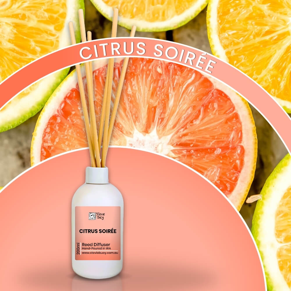 Citrus Soirée Reed Diffuser - 200ml by Stevie Buoy