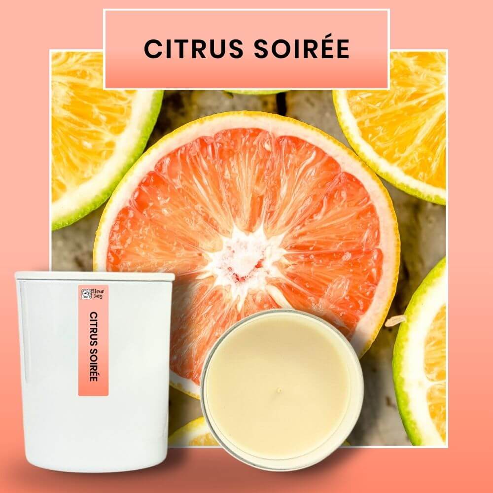 Citrus Soirée Scented Cocosoy Candles - Medium by Stevie Buoy ?? Shop now!!