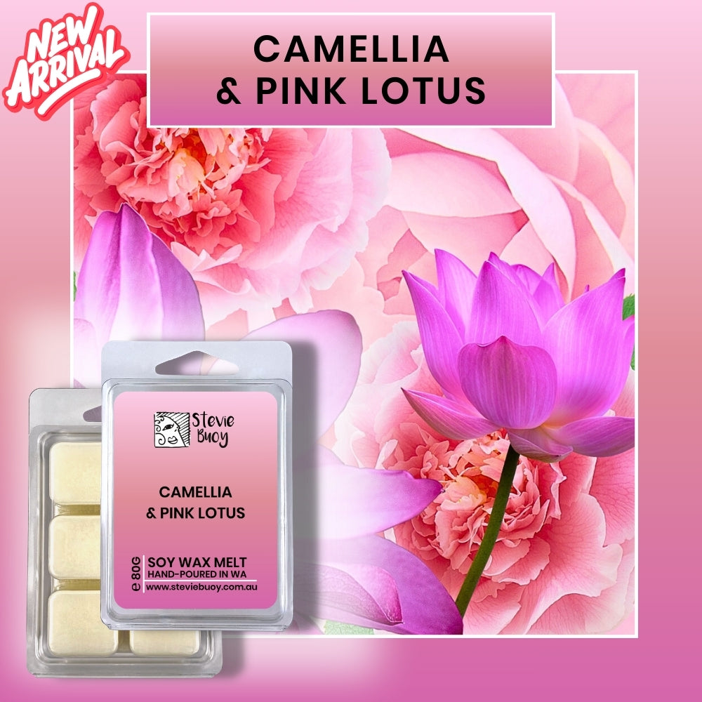 Clamshell Wax Melts - Camellia & Pink Lotus by Stevie Buoy ?? Shop now!!