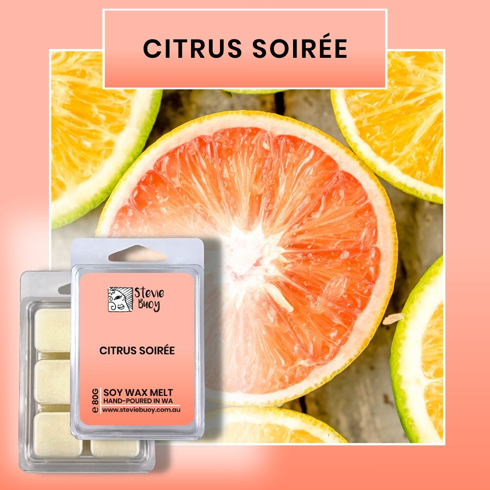 Clamshell Wax Melts - Citrus Soirée by Stevie Buoy ?? Shop now!!