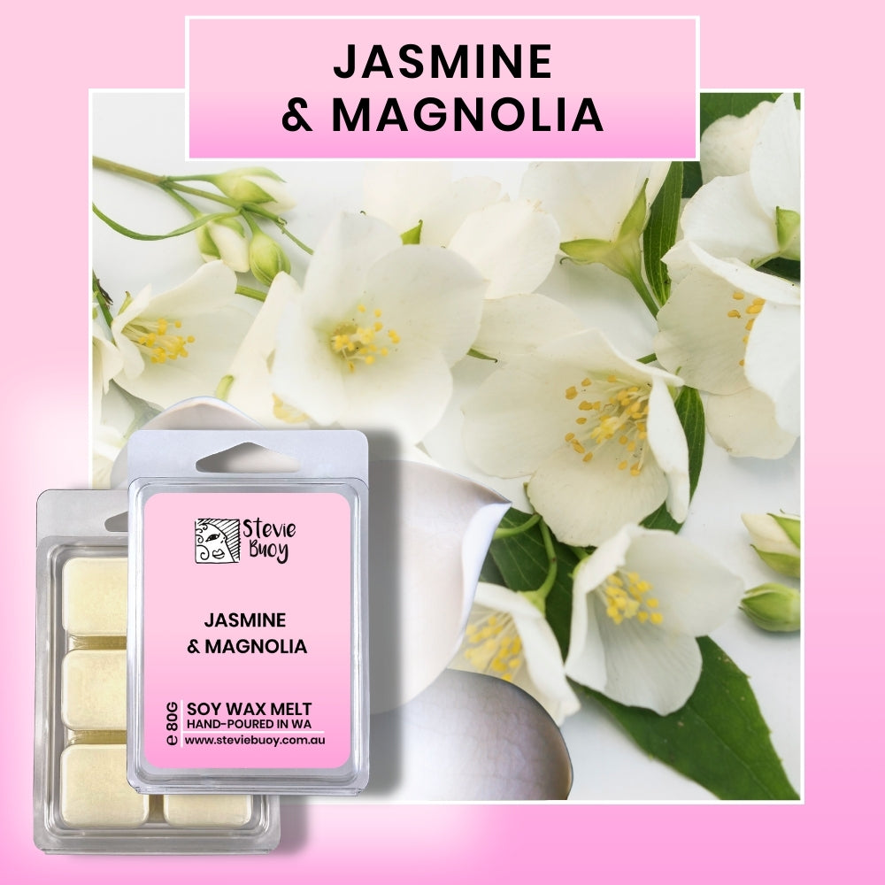 Clamshell Wax Melts - Jasmine & Magnolia by Stevie Buoy ?? Shop now!!