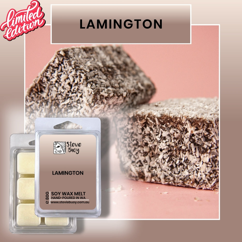 Clamshell Wax Melts - Lamington by Stevie Buoy ?? Shop now!!