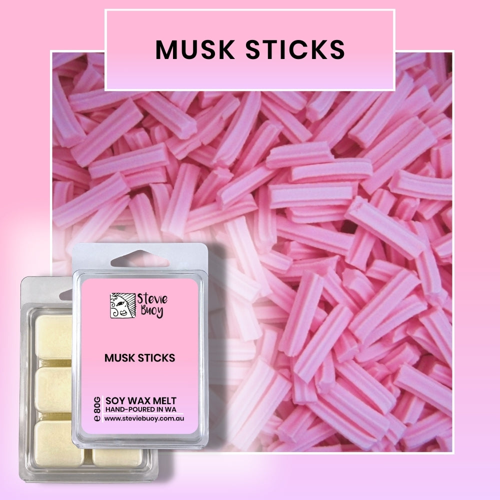 Clamshell Wax Melts - Musk Sticks by Stevie Buoy ?? Shop now!!