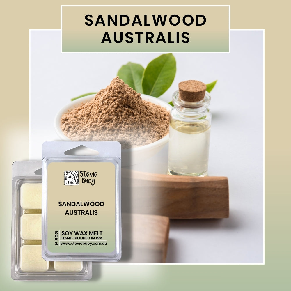 Clamshell Wax Melts - Sandalwood Australis by Stevie Buoy ?? Shop now!!