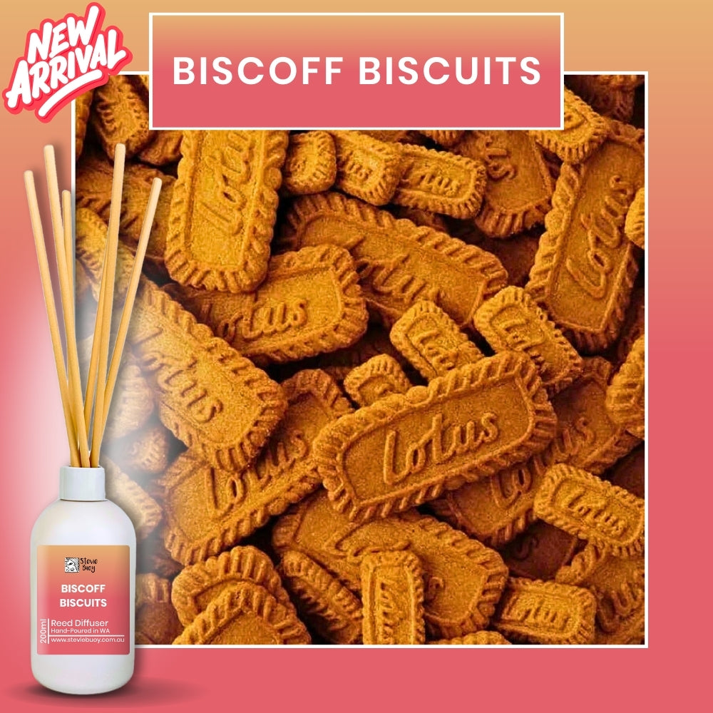 Classic Reed Diffuser - Biscoff Biscuits / 200ml by Stevie Buoy ?? Shop now!!