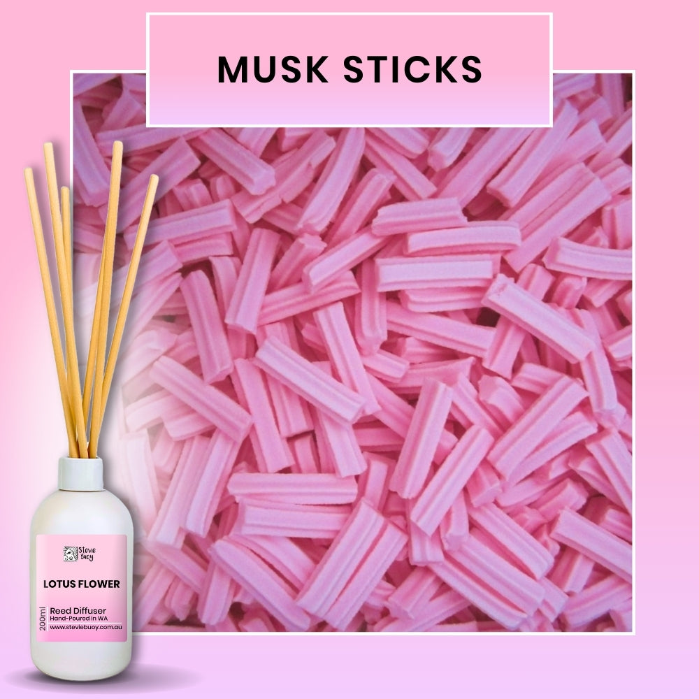 Classic Reed Diffuser - Musk Sticks / 200ml by Stevie Buoy ?? Shop now!!