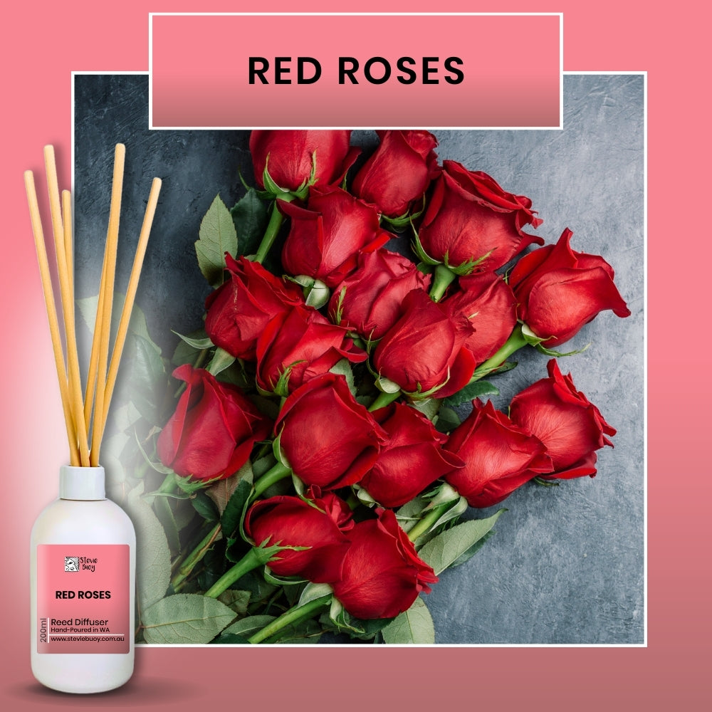 Classic Reed Diffuser - Red Roses / 200ml by Stevie Buoy ?? Shop now!!