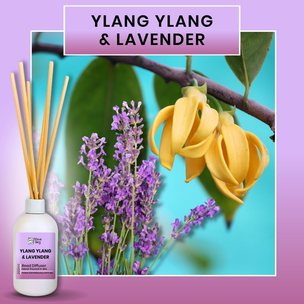 Classic Reed Diffuser - Ylang Ylang & Lavender / 200ml by Stevie Buoy ?? Shop now!!