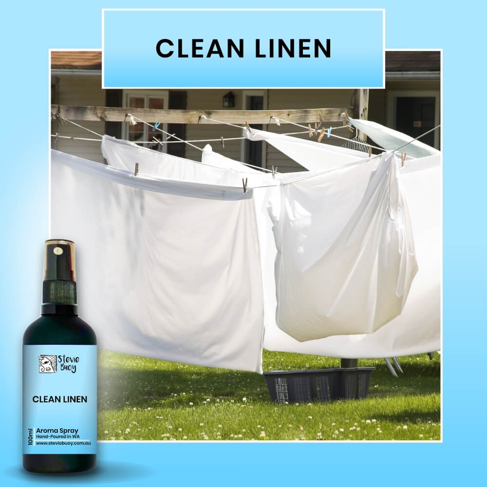 Clean Linen Aroma Spray - 100ml by Stevie Buoy