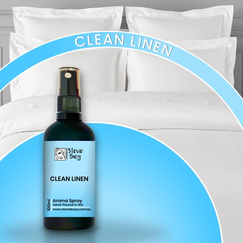 Clean Linen Aroma Spray - 100ml by Stevie Buoy