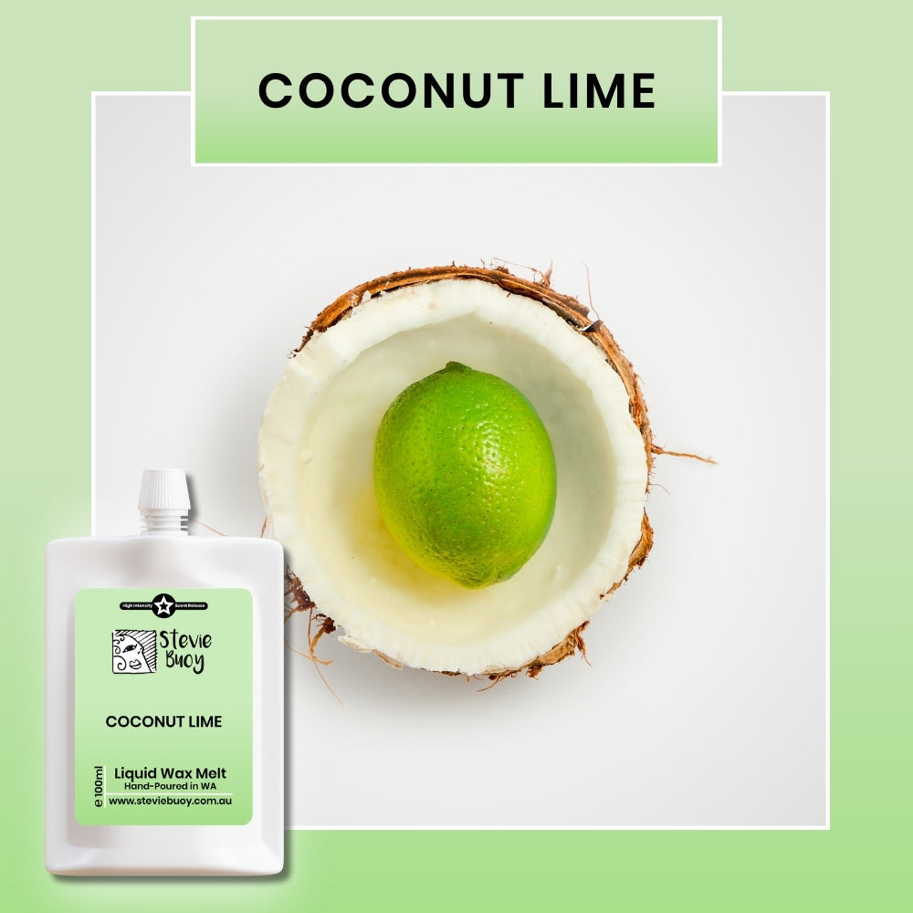 Coconut Lime Liquid Wax Melts - by Stevie Buoy