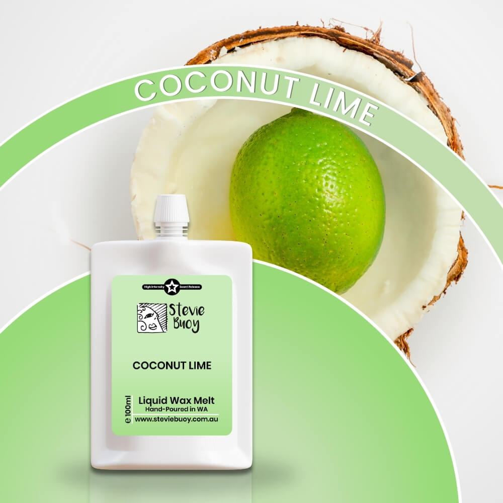 Coconut Lime Liquid Wax Melts - by Stevie Buoy