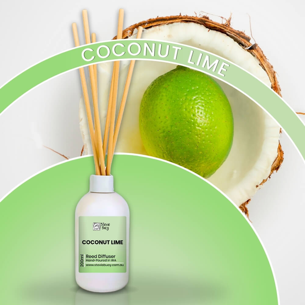 Coconut Lime Reed Diffuser - 200ml by Stevie Buoy