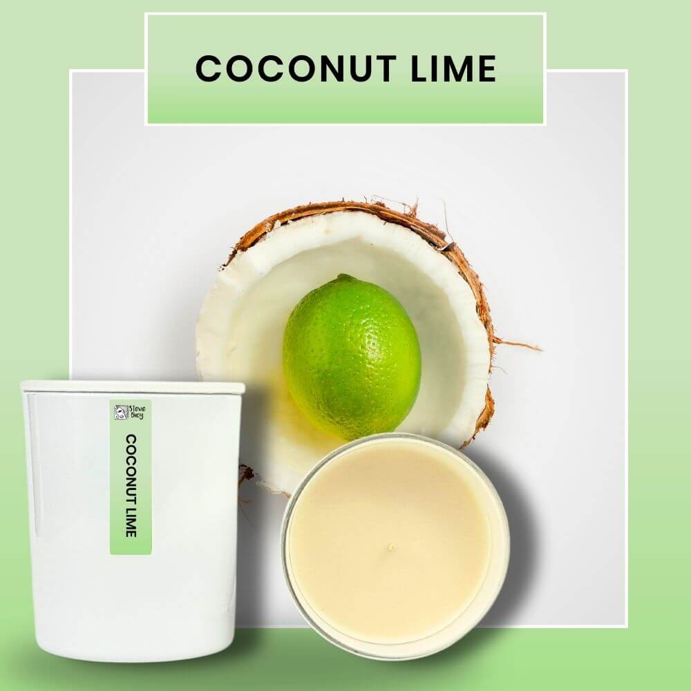 Coconut Lime Scented Cocosoy Candles - Large by Stevie Buoy