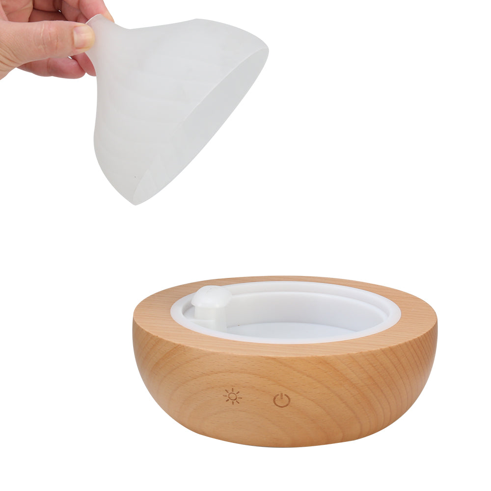 Devanti Aroma Aromatherapy Diffuser Led Oil Ultrasonic Air Humidifier Glass Wood - by Stevie Buoy