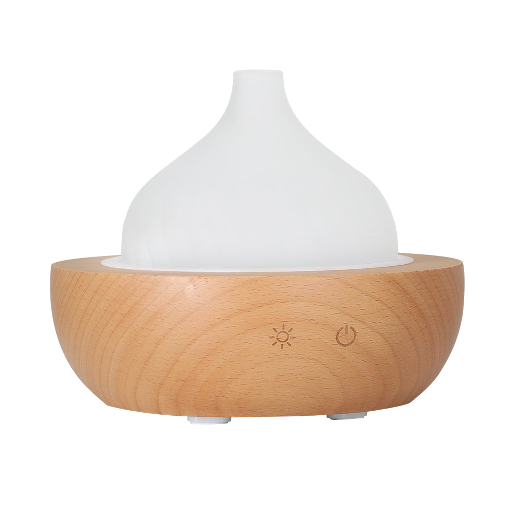 Devanti Aroma Aromatherapy Diffuser Led Oil Ultrasonic Air Humidifier Glass Wood - by Stevie Buoy