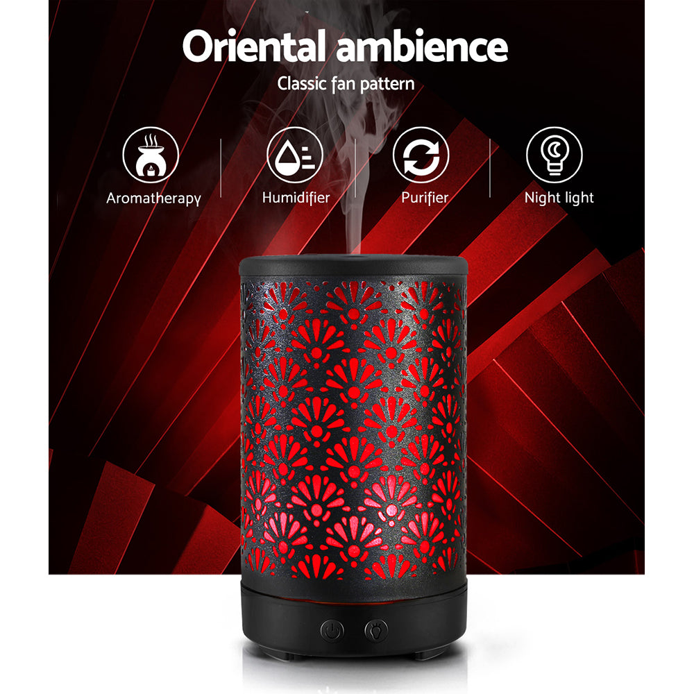 Devanti Aroma Diffuser Aromatherapy Black 100ml - by Stevie Buoy