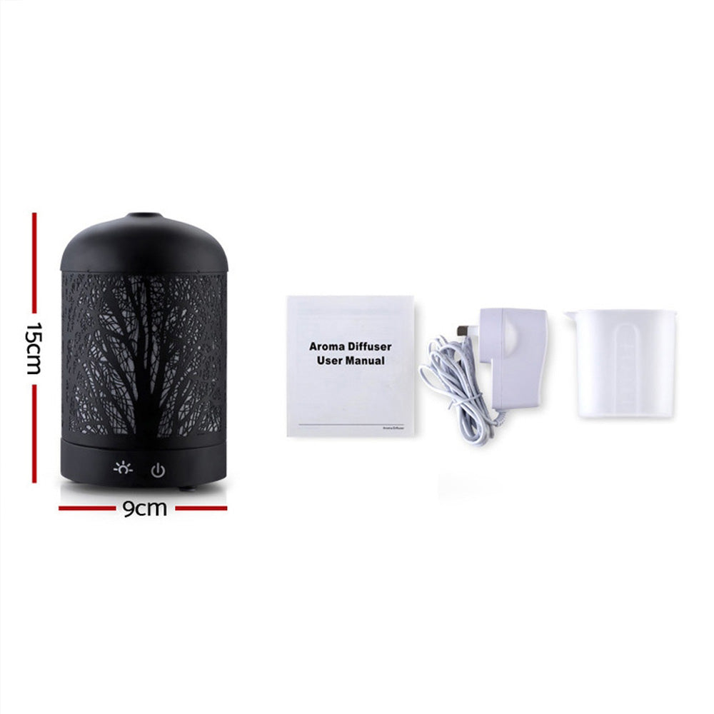 Devanti Aroma Diffuser Aromatherapy Black 160ml - by Stevie Buoy