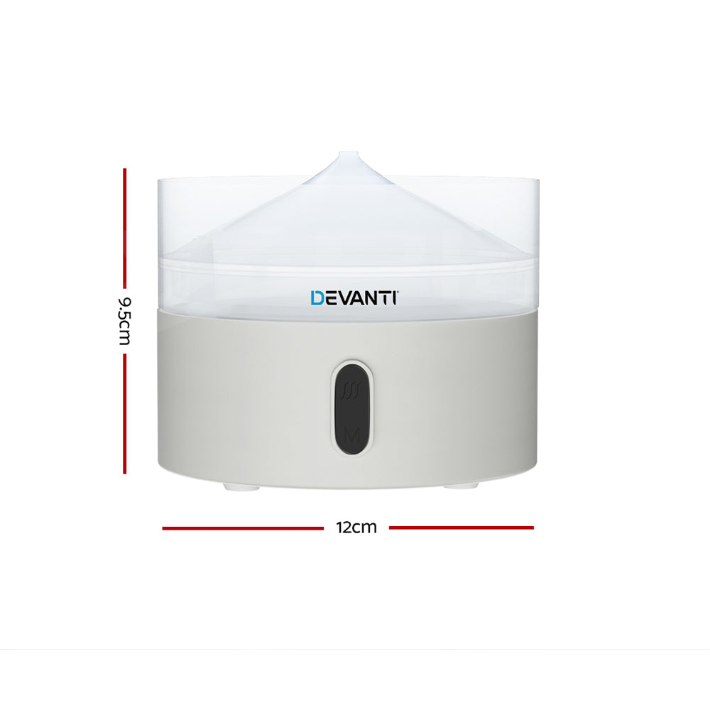 Devanti Aroma Diffuser Aromatherapy Humidifier 220ml - by Stevie Buoy