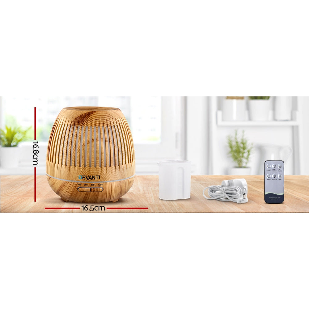 Devanti Aroma Diffuser Aromatherapy Humidifier 400ml - by Stevie Buoy