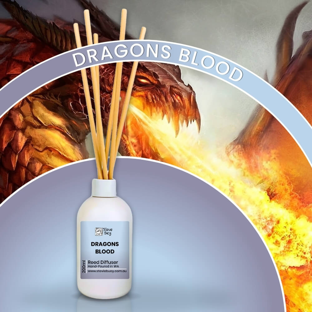 Dragons Blood Reed Diffuser - 200ml by Stevie Buoy